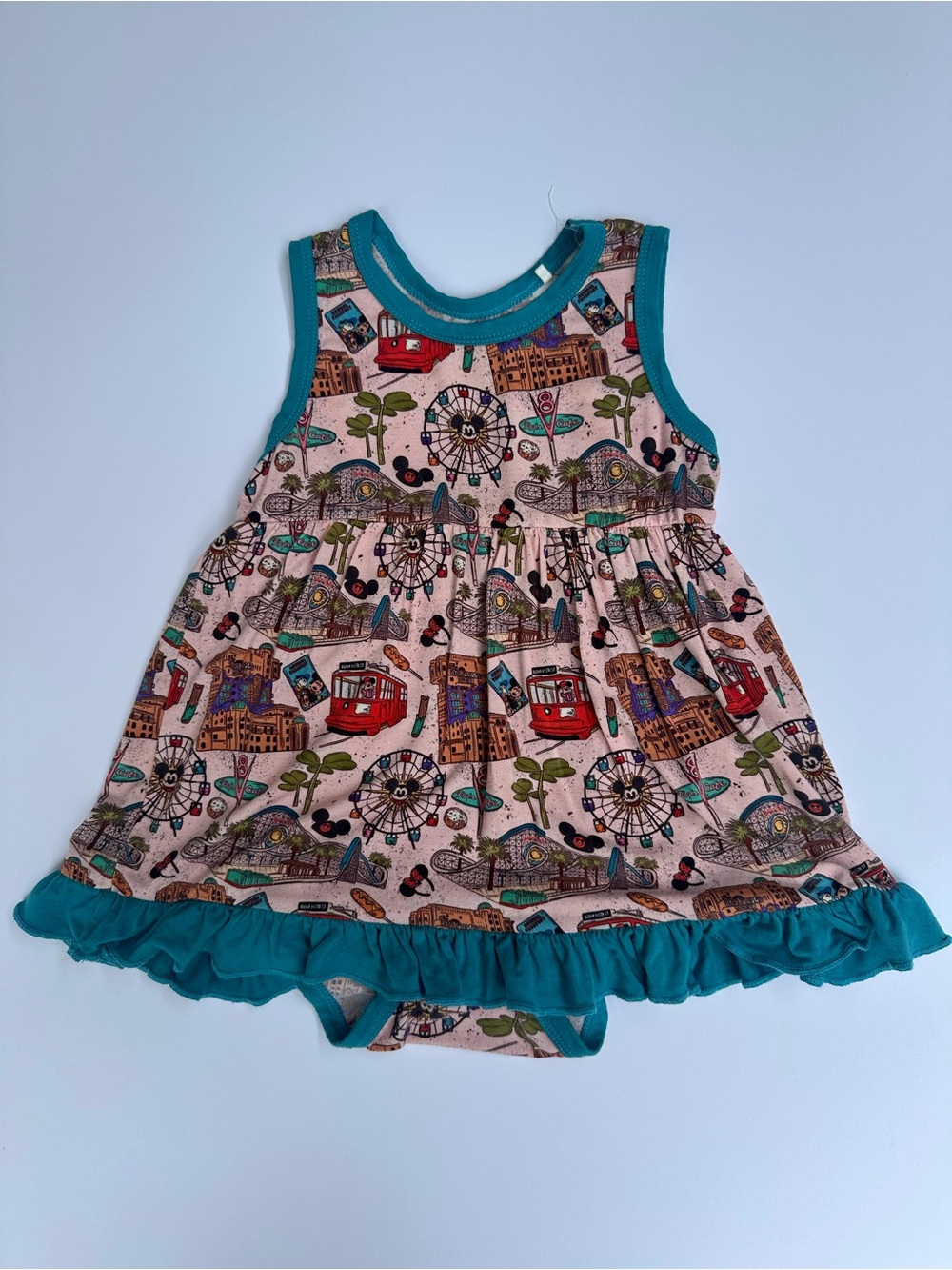 Bamboo Bliss | Disney Park Onesie Dress | 12-18 month
